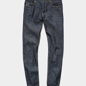 SLIM FIT LIGHTWEIGHT JAPANESE SELVEDGE JEAN IN INDIGO (Todd Snyder, Size 30/32")